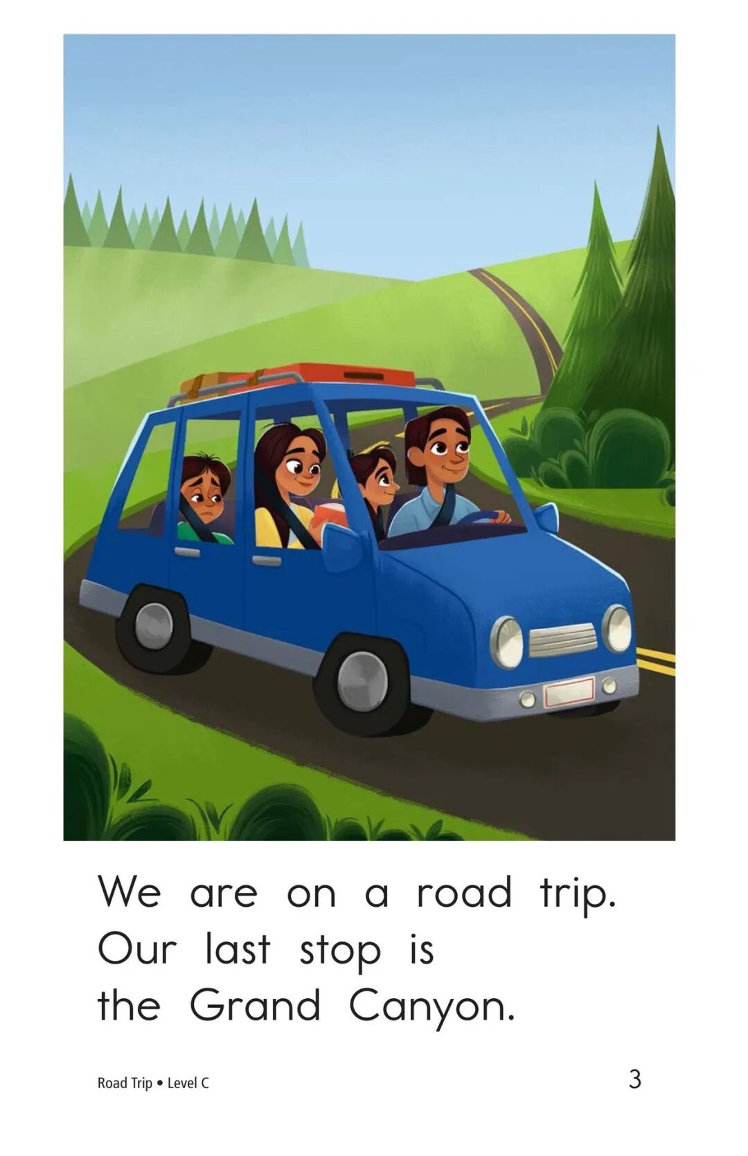 RAZ Level C Reading: 'Road Trip'