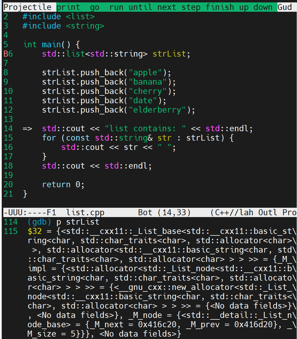 Displaying C++ STL Data Contents During GDB Debugging
