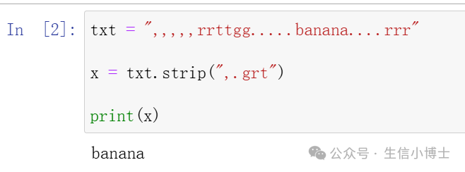 Python String strip() Method