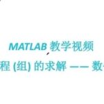 MATLAB Original Teaching Video Tour: Solving Nonlinear Equations (Systems) Using Numerical Methods