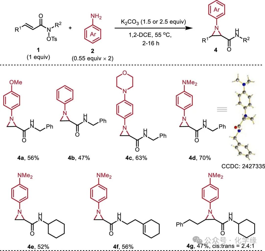 Efficient Synthesis of N-Alkyl or N-Aryl Nitrogen-Containing Propanes via α and β Nucleophilic Additions