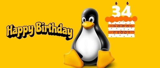 Happy 34th Birthday Linux [Video]