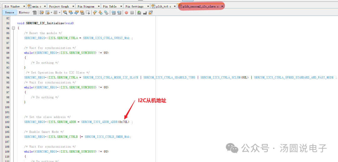 Using ATSAMC21 as an I2C Slave