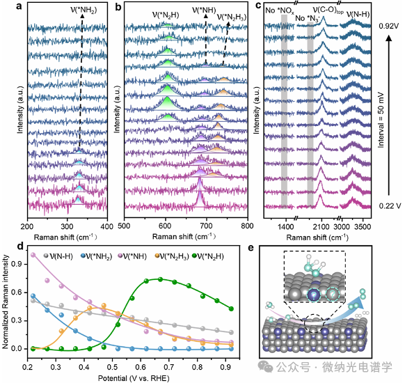 Observation of *N2H3 Intermediates by In Situ Electrochemical SERS: New Pathway of Ammonia Oxidation on High-Durability PtIr Catalysts