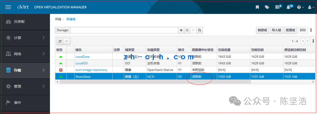 oVirt 4.4.3 Open Source Virtualization Platform: Creating a New (iSCSI) Data Storage Domain, i.e., Shared Storage