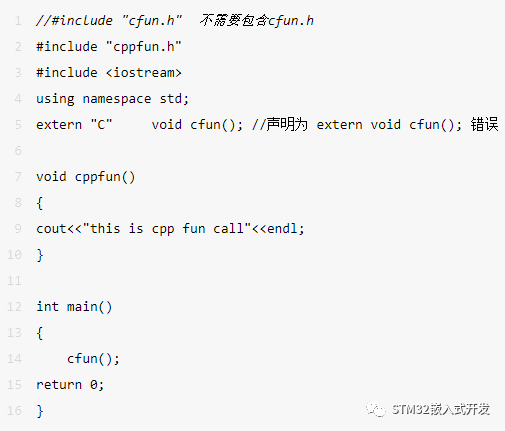 Understanding extern "C" in C Language