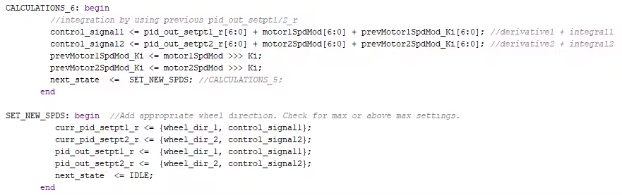 FPGA Design of an RTL-Level Robot Motor Controller