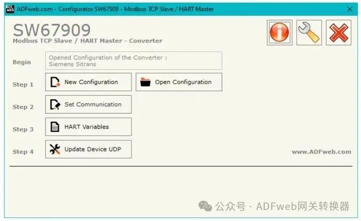 Modbus TCP to HART – ADFWEB Gateway Converter