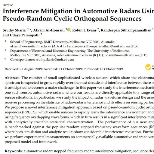Research on Pedestrian Recognition Based on Automotive Radar Sensors