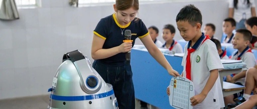 The First AI Robot Teacher in Fuquan City Joins the First Primary School, Opening a New Chapter in the Integration of Arts and Technology in Education