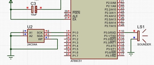Music Storage and Speaker Playback Using 51 Microcontroller and 24C04