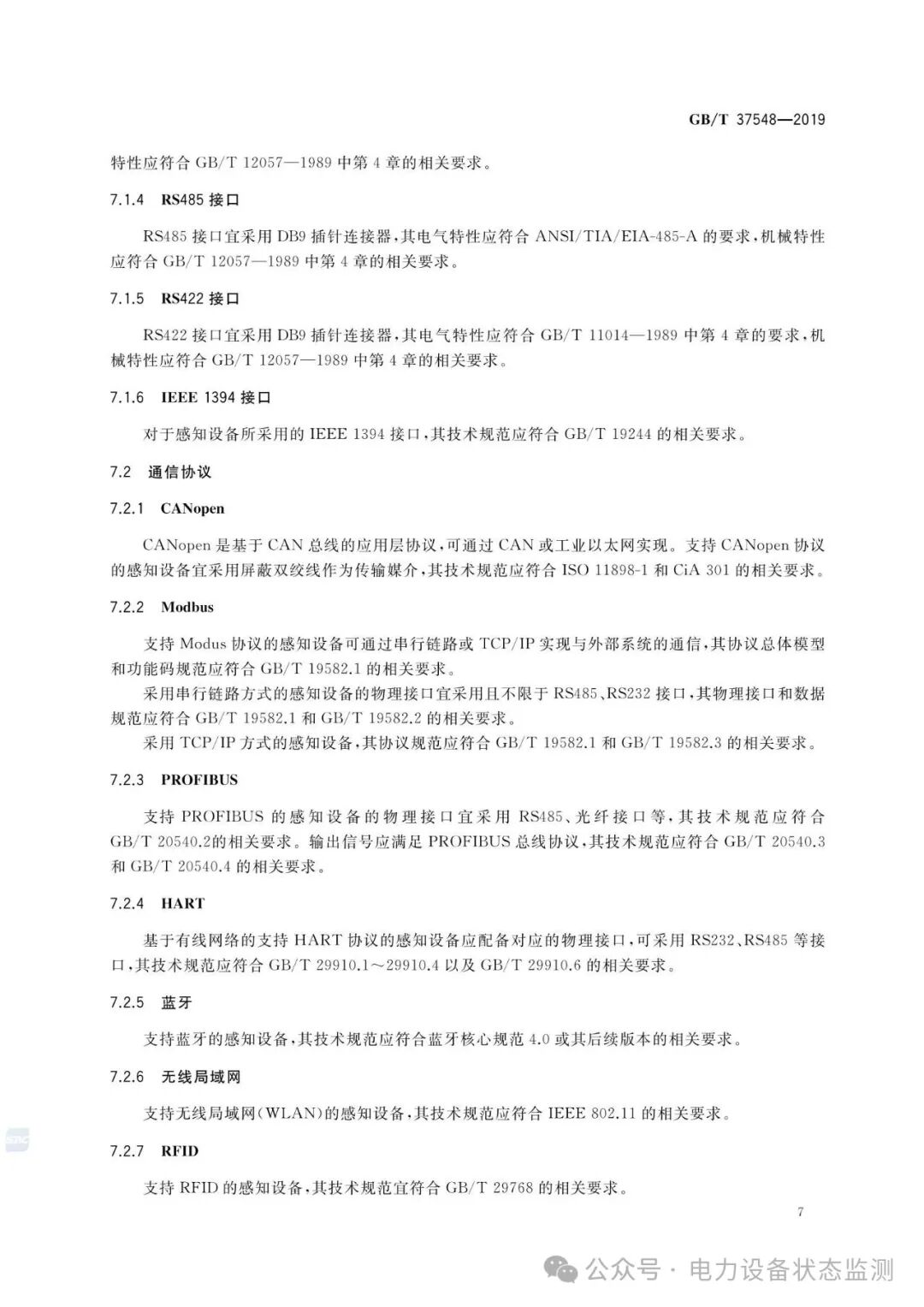 National Standard: IoT Communication Architecture and Interface Requirements for Substation Equipment