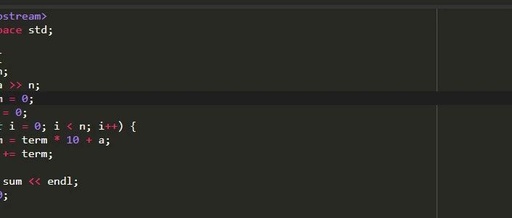 C++ Practice Problem - Calculate s = a + aa + aaa + aaaa + ... + a