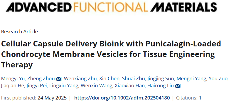 3D Bioprinting! Cellular Capsule Delivery Strategy for Cartilage Defect Repair