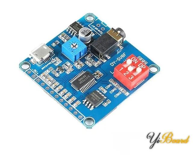 How to Connect the DY-SV8F MP3 Voice Playback Module with Arduino Development Board