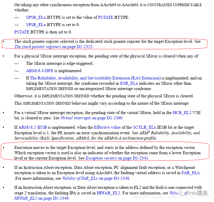 Automatic Hardware Behavior Triggered by Interrupts in ARMv8-A AArch64