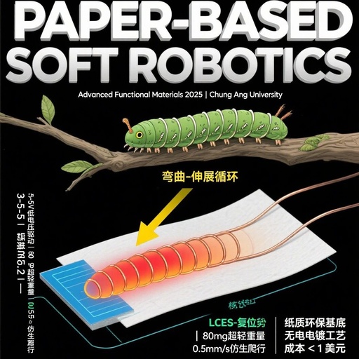 Soft Robots Driven by Paper Electrodes: Achieving Biomimetic Crawling through Asymmetric Temperature Gradients