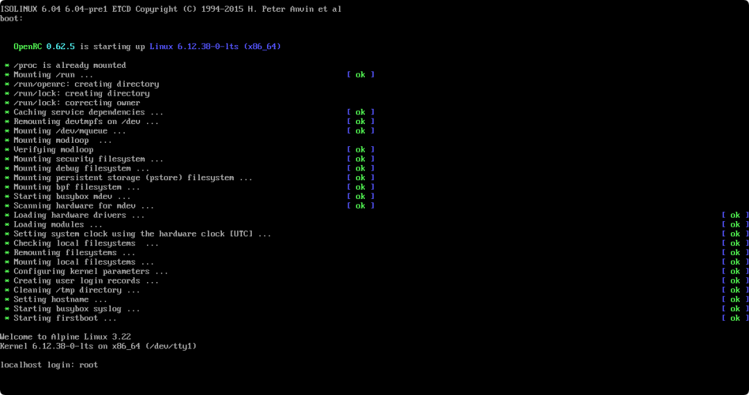 Introduction to the Installation Process of Alpine Linux