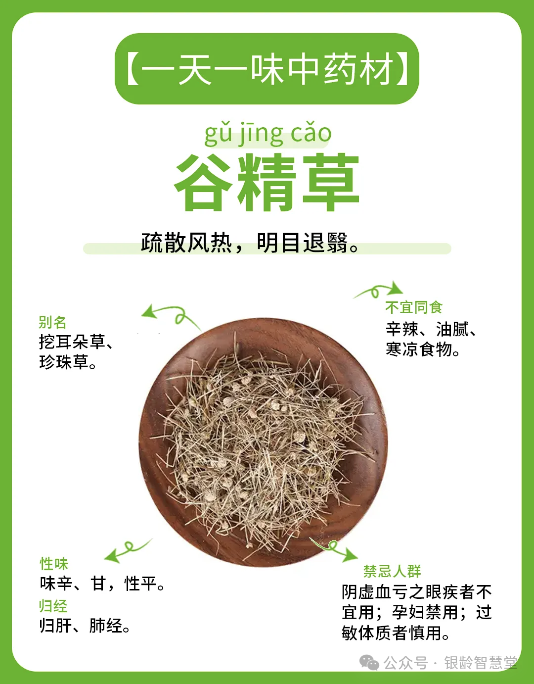 Daily Herbal Medicine: Gǔ Jīng Cǎo (谷精草)
