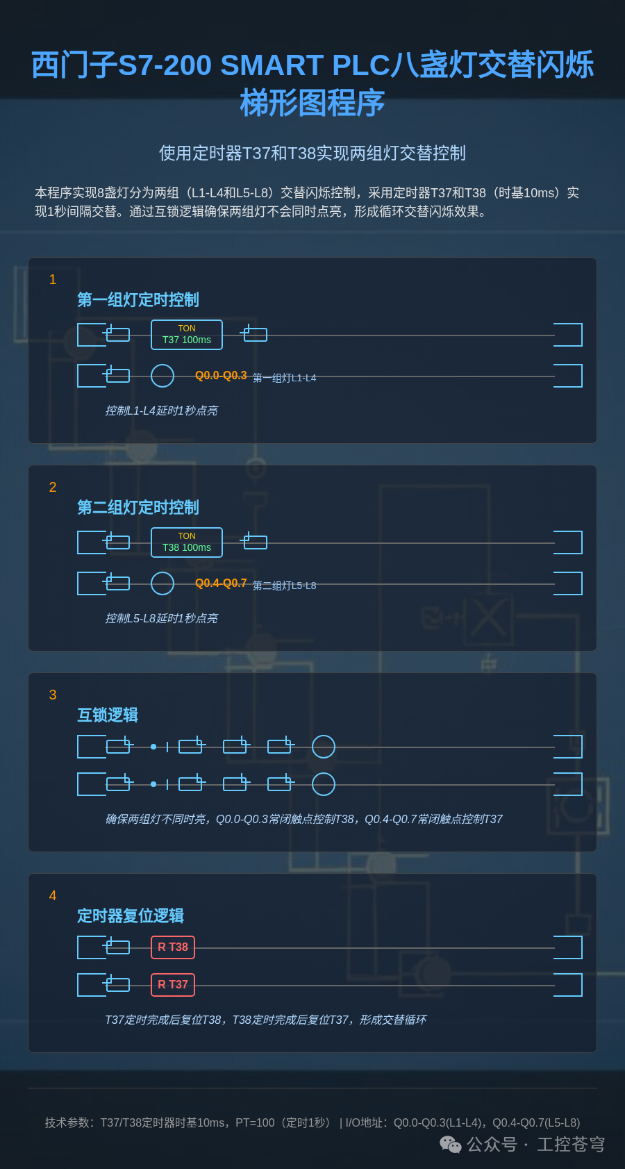 Analysis of the Alternating Flashing Program for Eight Lights on Siemens PLC