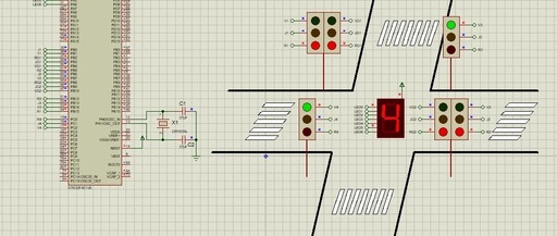 STM32 Traffic Intersection Management System Simulation