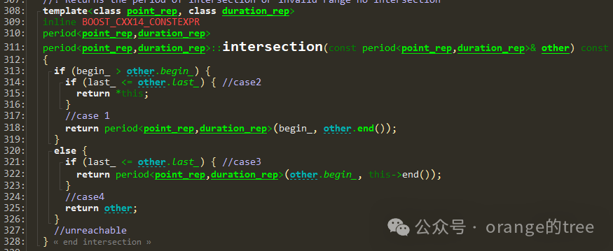 Learning Boost Library Date Intervals through C++ Source Code