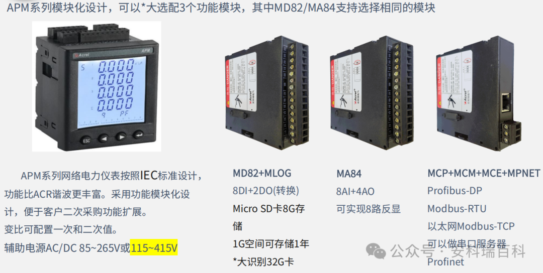 Application and Selection of Embedded Power Meters in Power Distribution Systems