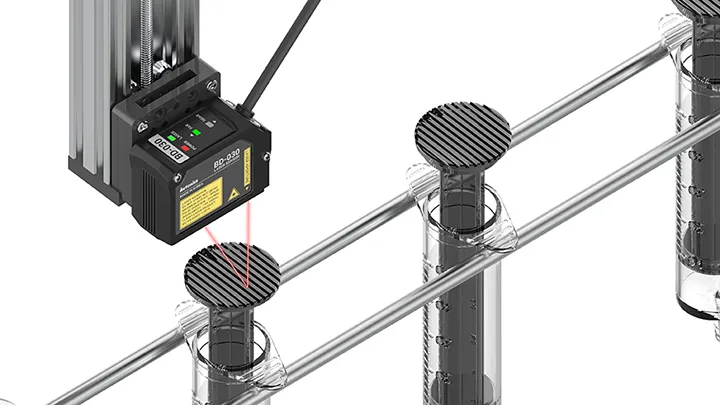 BD Series Laser Displacement Sensors (Retroreflective Type): Stable Measurement of Mirror or Transparent Materials