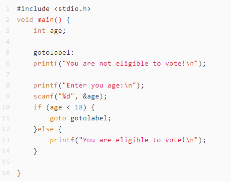 Why is the goto Statement Rarely Used in Embedded C Programming?