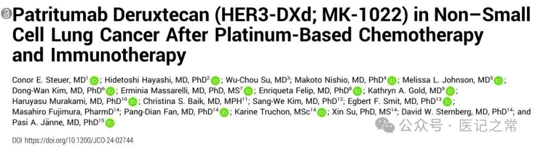 Reviving HER3 ADC: Insights from JCO Literature Review