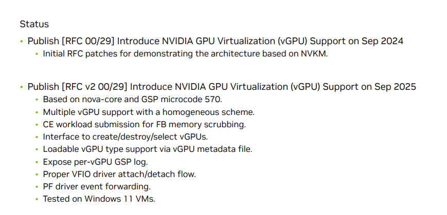Research on NVIDIA vGPU Virtualization Technology Architecture, Implementation, and Roadmap on KVM