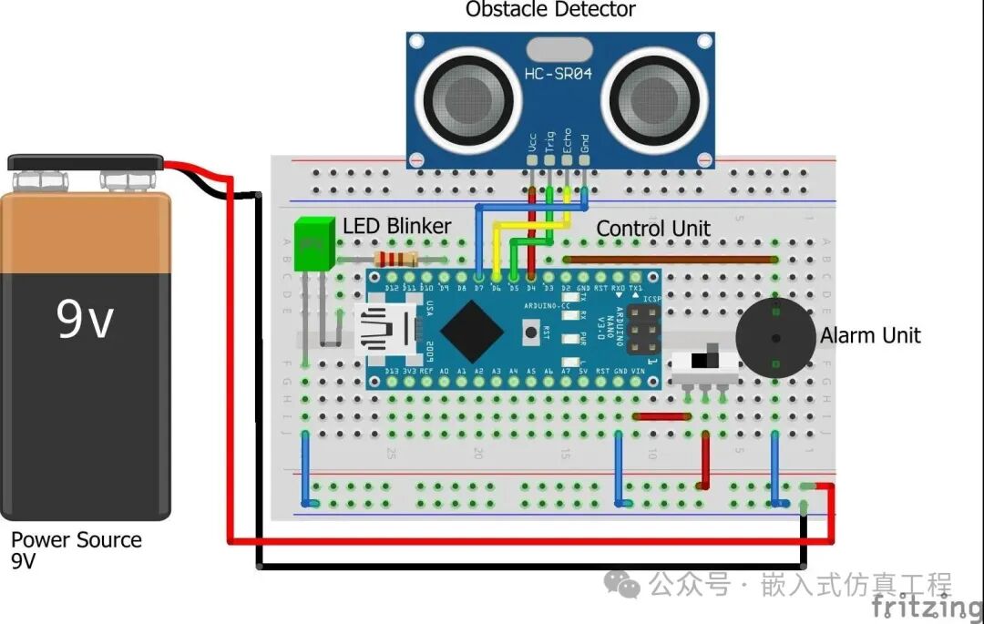 Arduino Nano - Building an Ultrasonic Sensor Blind Stick with Proteus (Complete Code and Simulation Project Link at the End)