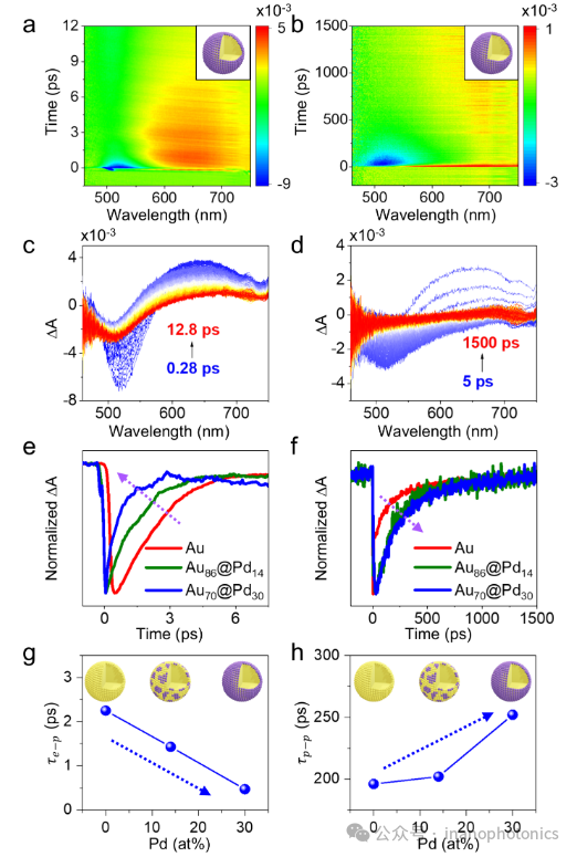 Impact of Hot Carrier Dynamics on Photoelectrocatalytic Activity on Au@Pd Antenna-Reactor Nanoparticles
