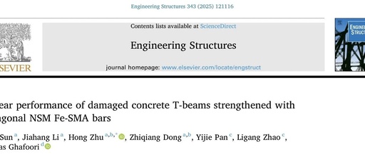 Research on the Shear Performance of Damaged Concrete T-beams Strengthened with Diagonal Embedded Fe-SMA Bars
