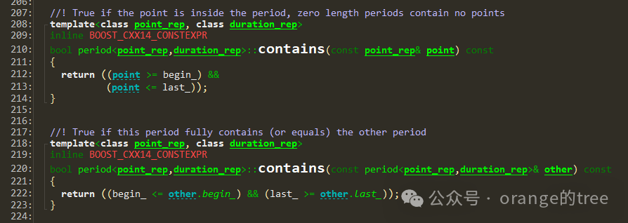 Learning Boost Library Date Intervals through C++ Source Code