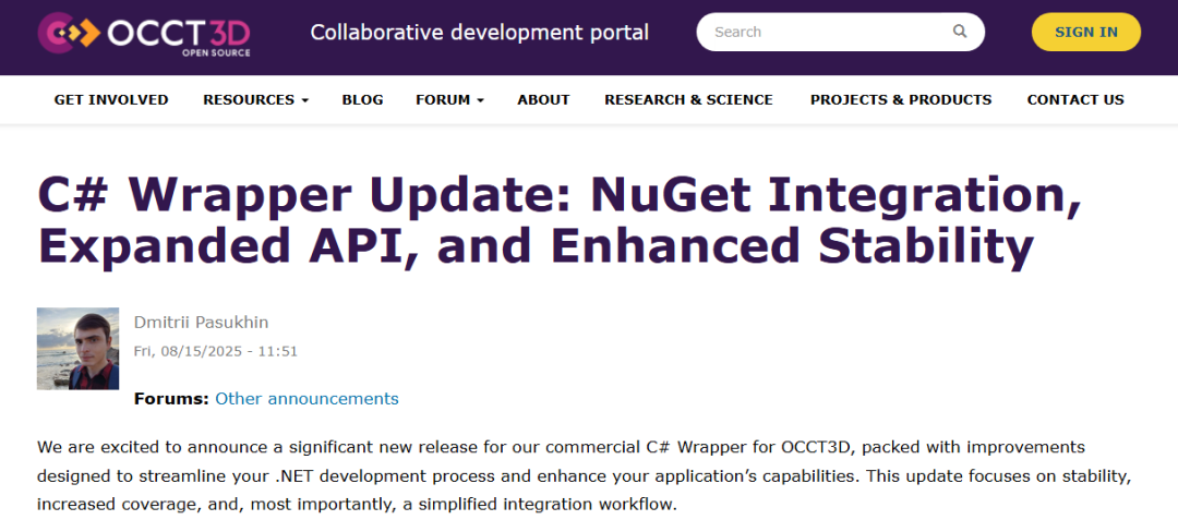 Stop Worrying About C++: Major Update for OpenCascade .NET!