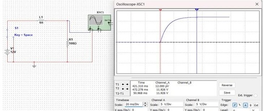 Simulating the Charging and Discharging Process of Inductive Components with Multisim