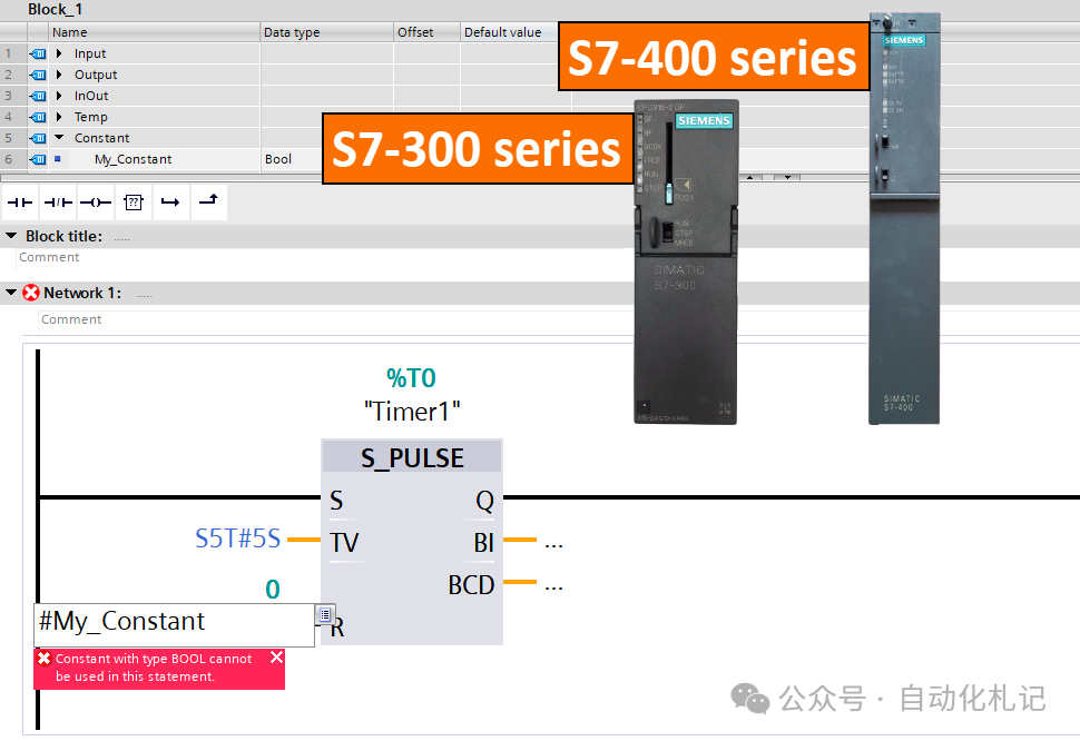 Guide to Constants in Siemens PLC Programming - TIA Portal