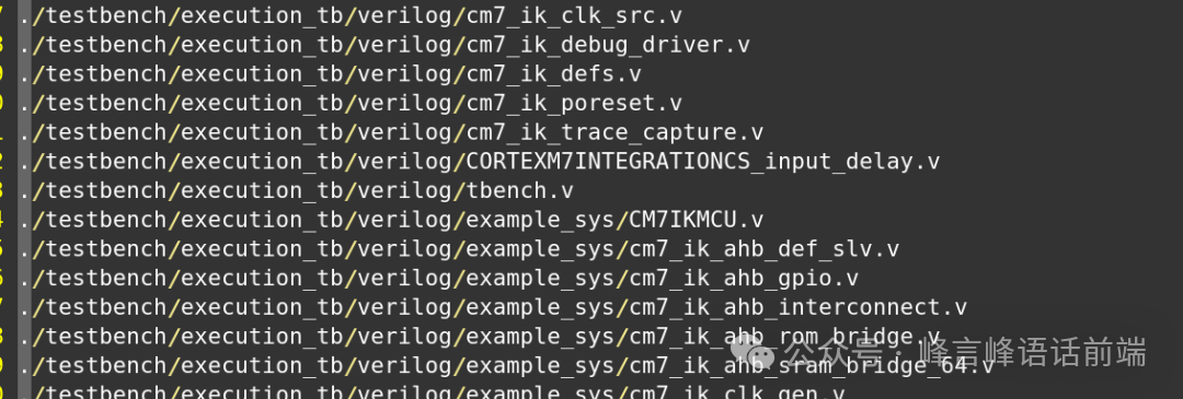 Creating a Cortex M7 Filelist