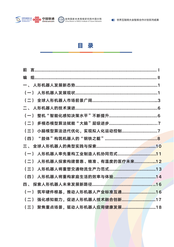 Prospects for the Application and Development of Humanoid Robots