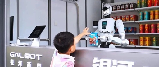Robots as Store Clerks: A Busy Scene by Taihu Lake