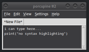 Porcupine: A Lightweight Code Editor Built with Python Tkinter - A Python Desktop App Learning Example