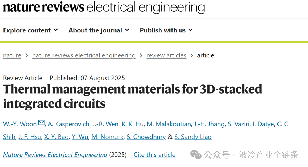 Research Progress: Thermal Management Materials for Chip Cooling