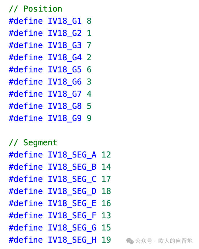 Using C Language Bitwise Operations and Macros to Create a Configurable HV5812 + IV-18 Fluorescent Tube Driver
