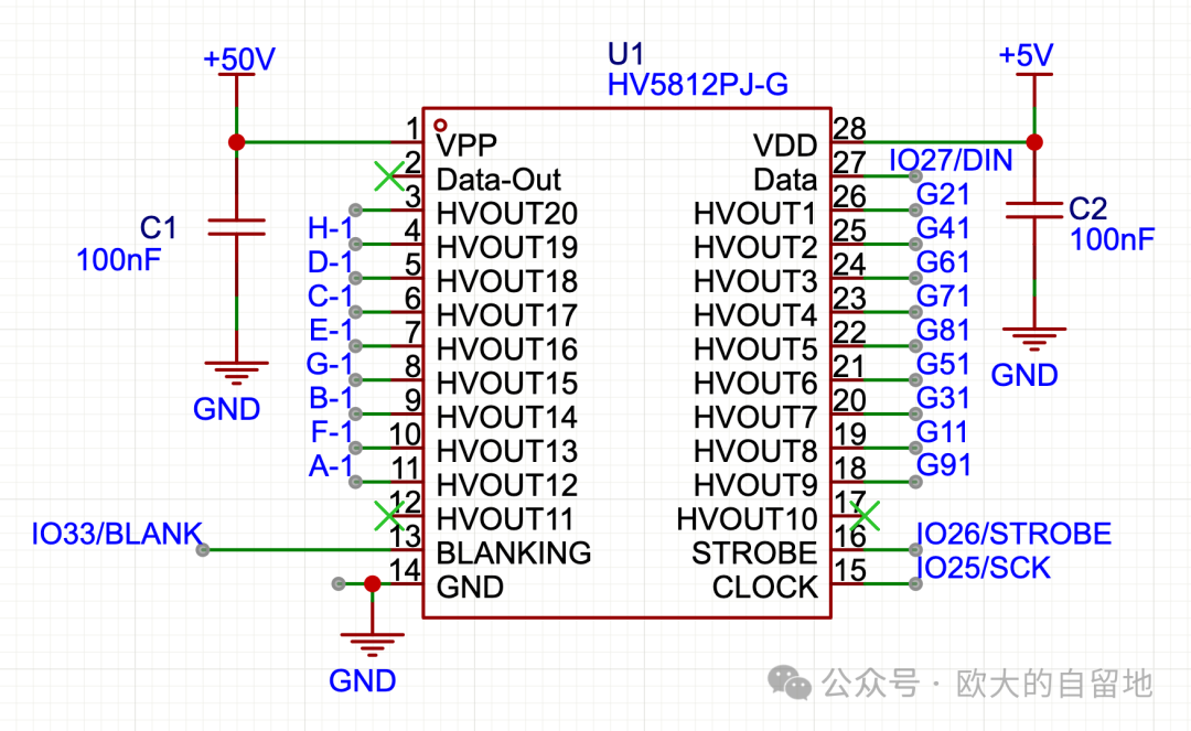 Using C Language Bitwise Operations and Macros to Create a Configurable HV5812 + IV-18 Fluorescent Tube Driver