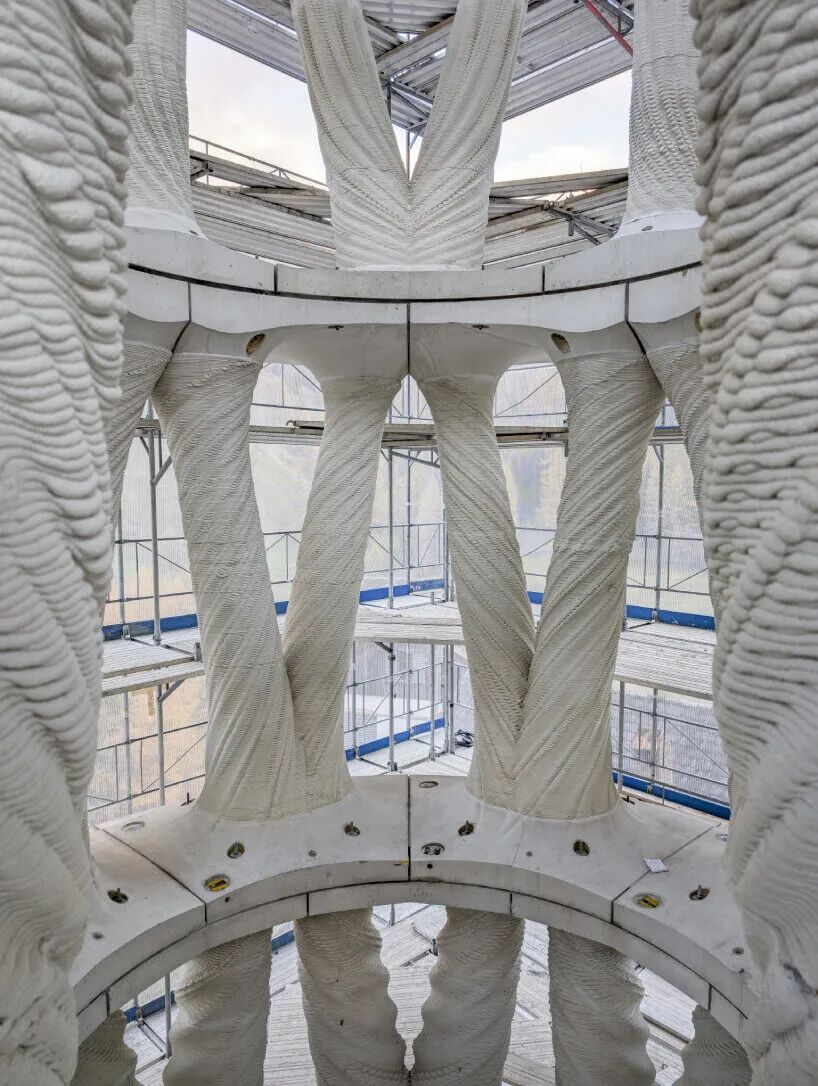 The World's Tallest 3D Printed White Tower Arrives in the Alps