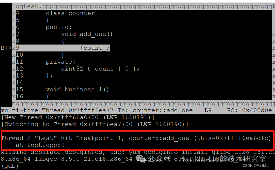 Debugging C++ Multithreaded Programs with GDB