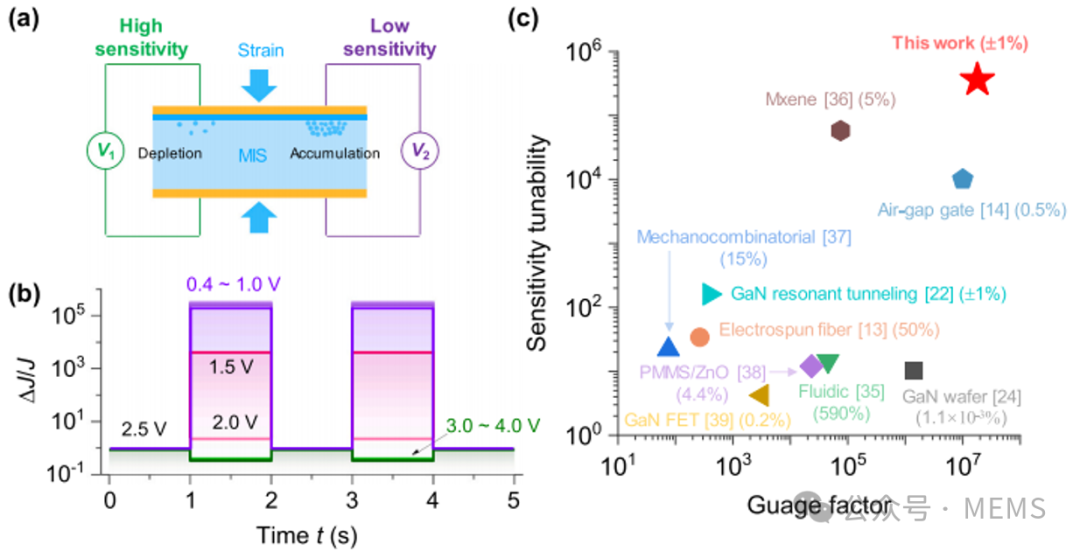 Coupling Piezoelectric Effect and Tunneling Effect to Achieve Adjustable Sensitivity in Strain Sensors