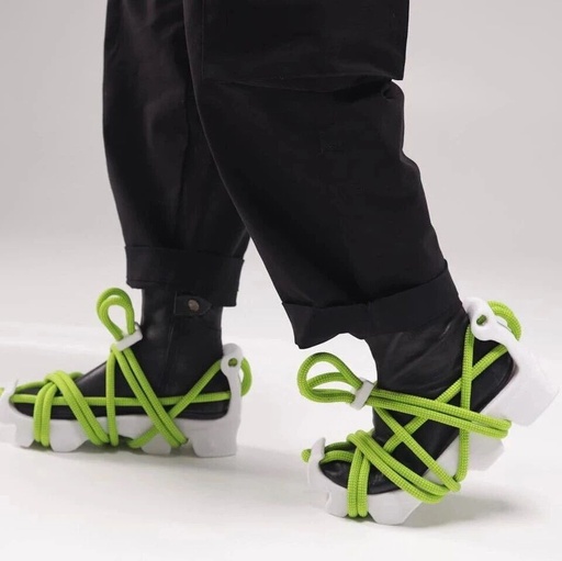 Designer Creates Modular Sports Shoes with 3D Printed Soles and Climbing Rope Laces
